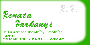 renata harkanyi business card